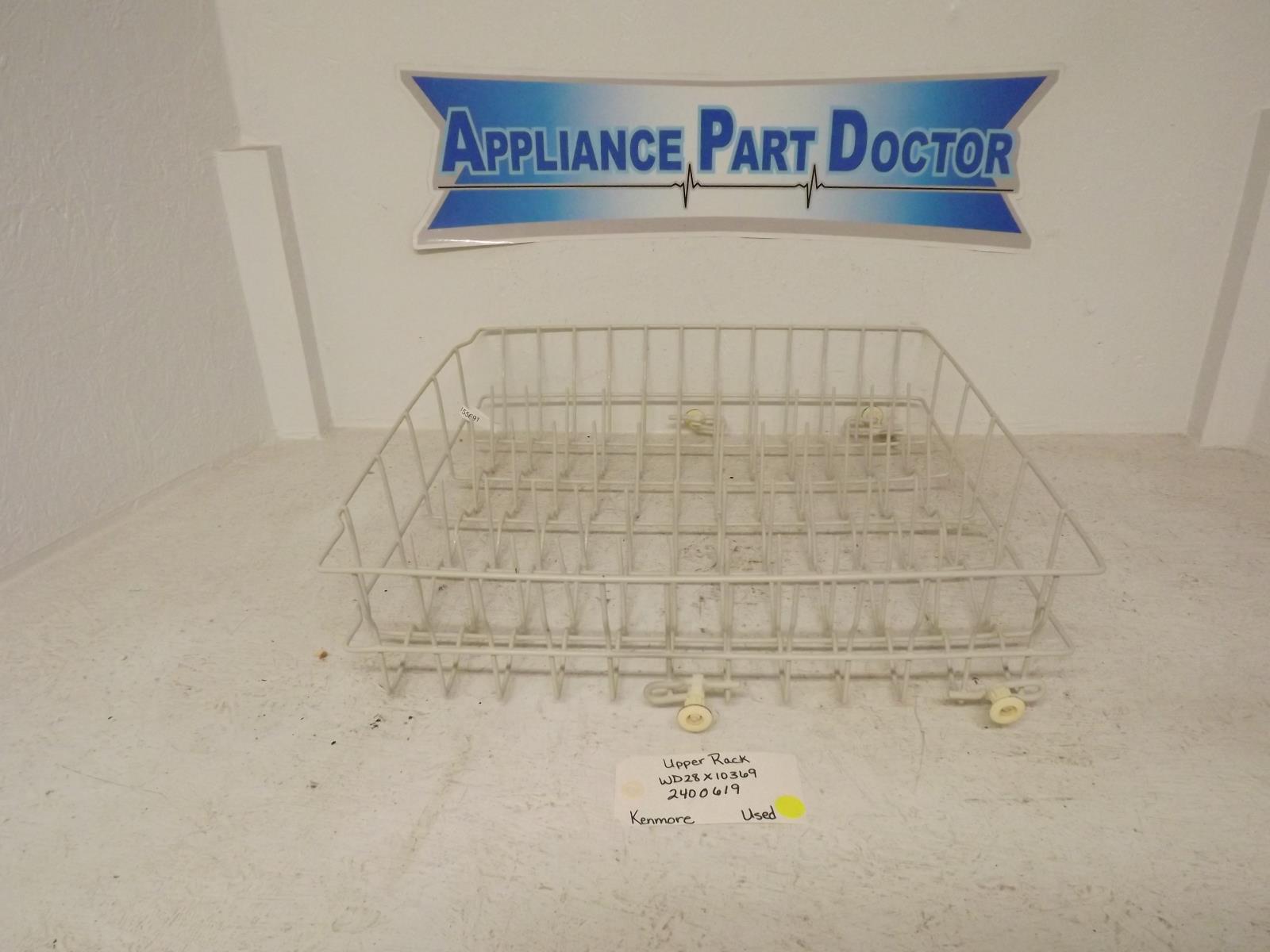 Kenmore Dishwasher WD28X10369 2400619 Upper Dish Rack Used Kenmore Dishwasher WD28X10369 2400619 Upper Dish Rack Used